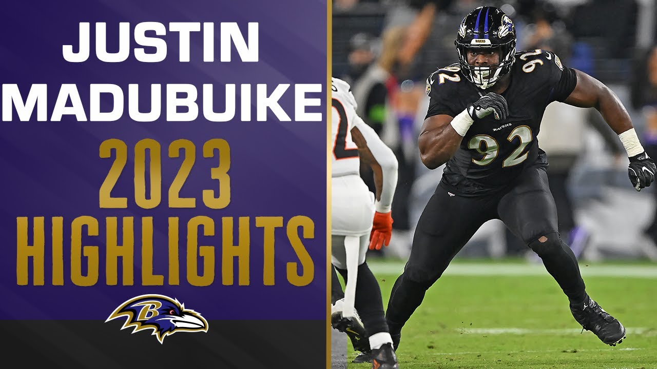 Top Justin Madubuike  Plays From The 2023 Season | Baltimore Ravens