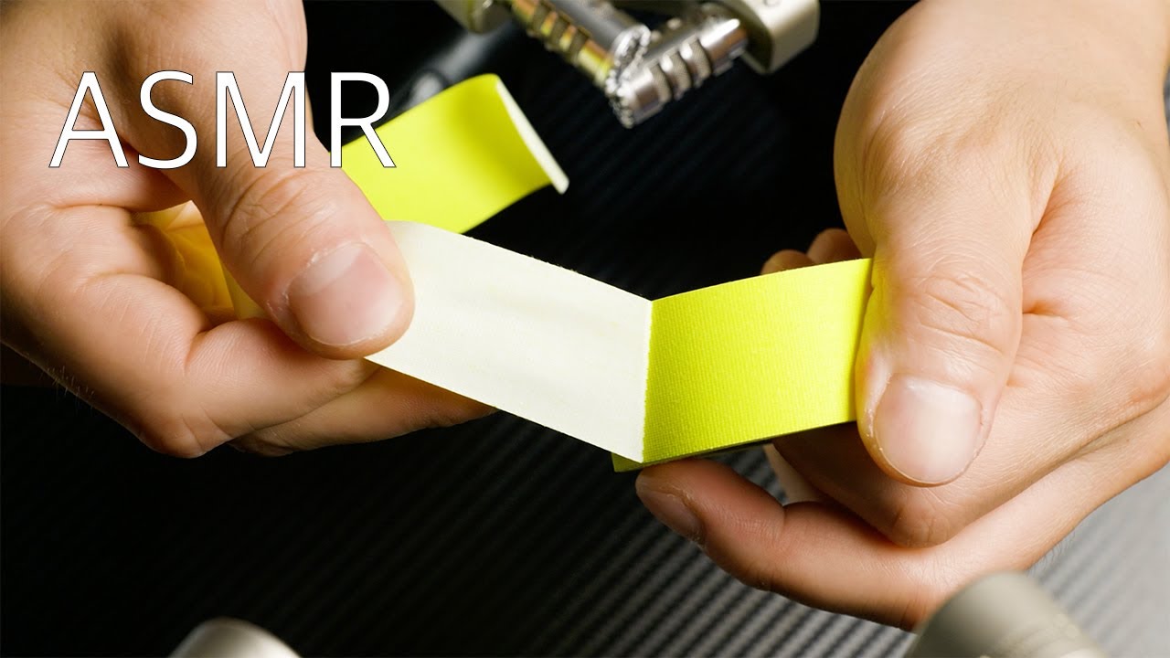 ASMR The most sticky tape peeling sound in the world. for sleep well