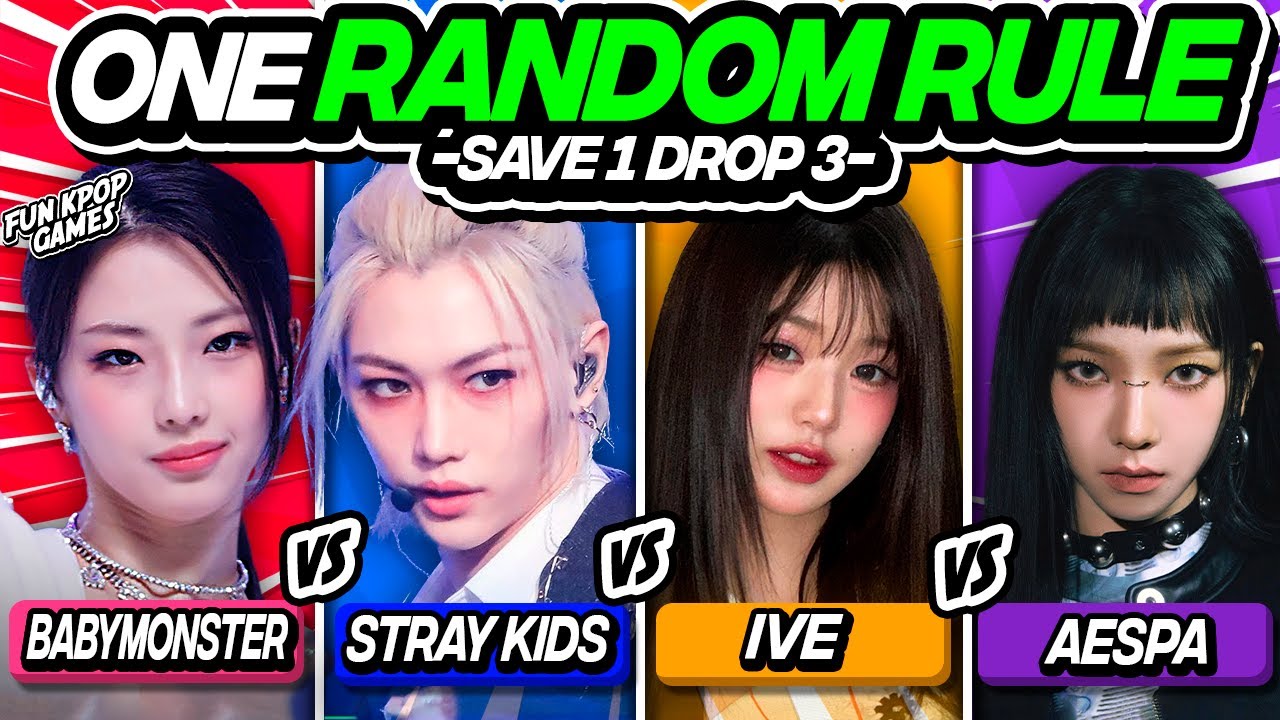 ✨ ONE RANDOM RULE: SAVE ONE KPOP SONG [SAVE ONE DROP ONE] #1 - FUN KPOP GAMES 2024