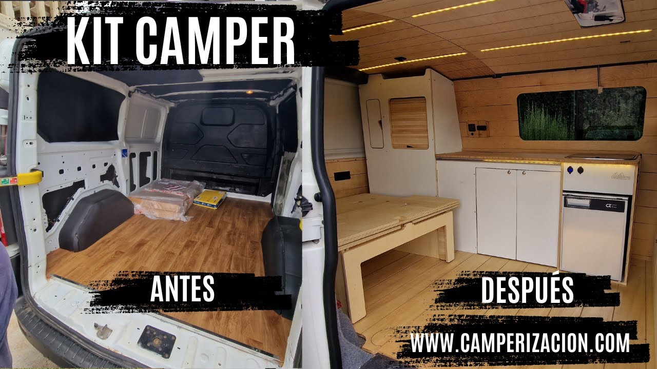 Mueble Camper Homologable para Ford Transit Custom (2013-2023) | Dise&ntilde;o Compacto y Funcional F028