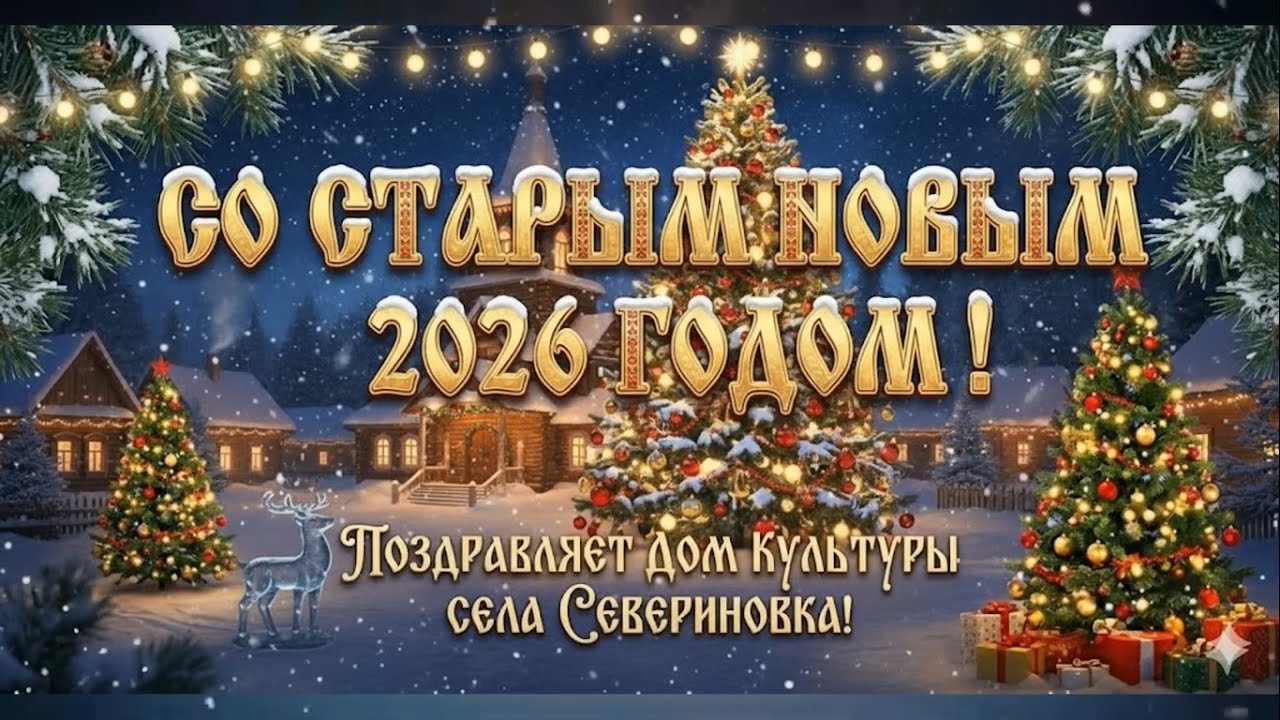 ДК с.Севериновка. Концерт посвящённый Старому Новому Году 2026.