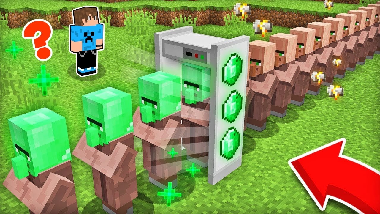 ΟΛΟΙ ΟΙ VILLAGERS ΕΓΙΝΑΝ EMERALDS ΣΤΟ MINECRAFT !