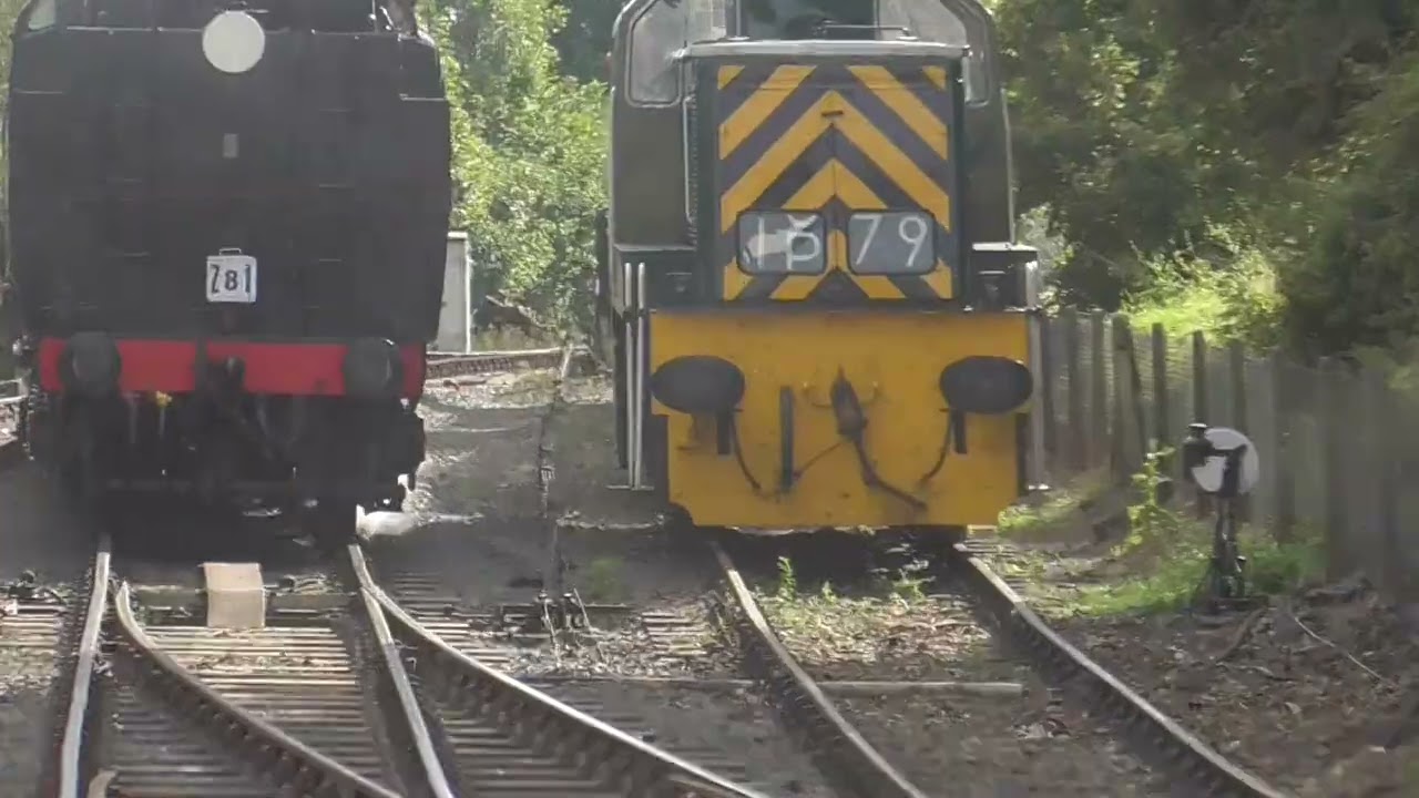SR no 34027 (21C127) Taw Valley and USATC S160 2253 &lsquo;Omaha at Bridgnorth on 15/09/2023