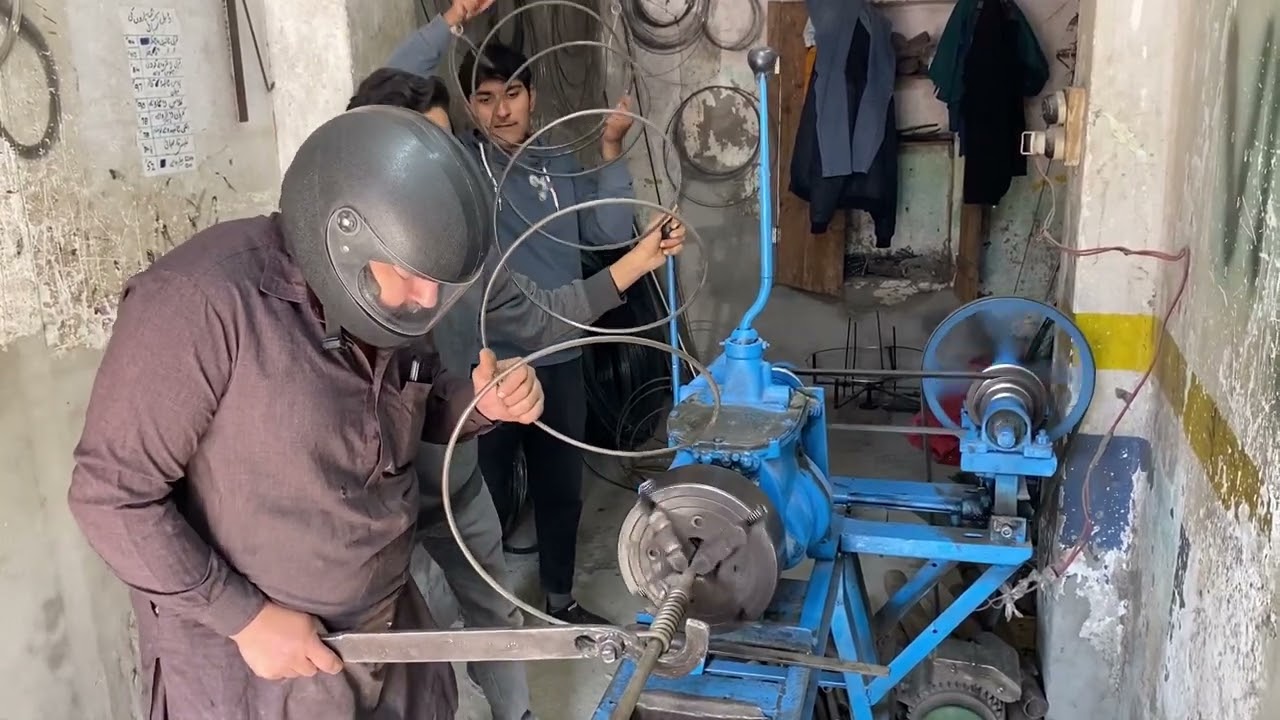 Heavy Spring Making Process | Amazing Wire Bending Machine Technique in Workshop