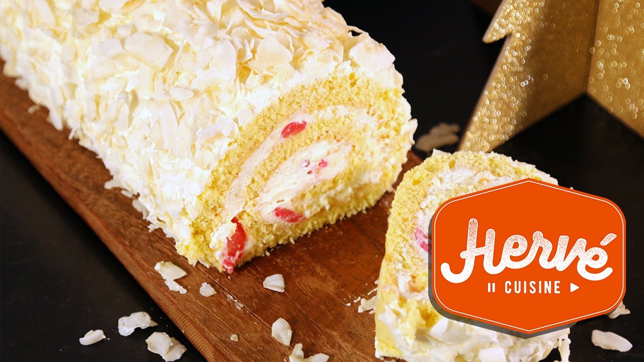 Bûche de Noël : la recette facile de ma bûche à la noix de coco  !