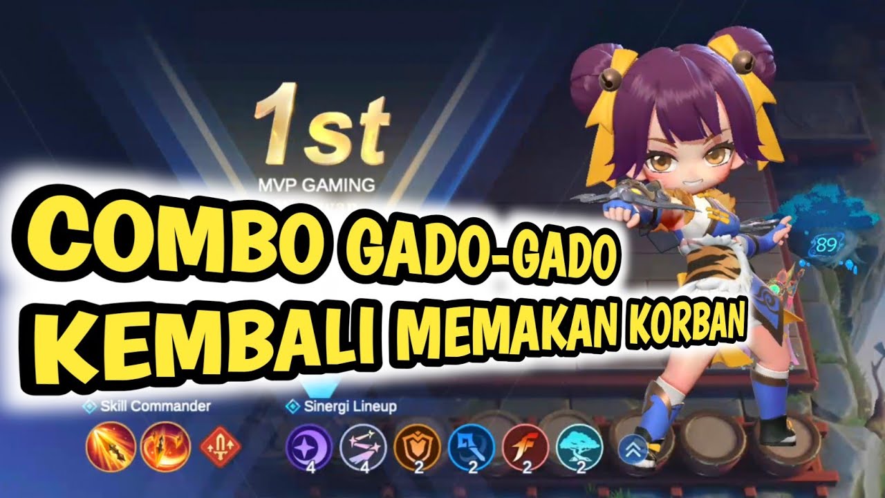 COMBO JUARA PUSH RANK | CARA BERMAIN COMMANDER WANWAN #magicchessgogo #mcgg 