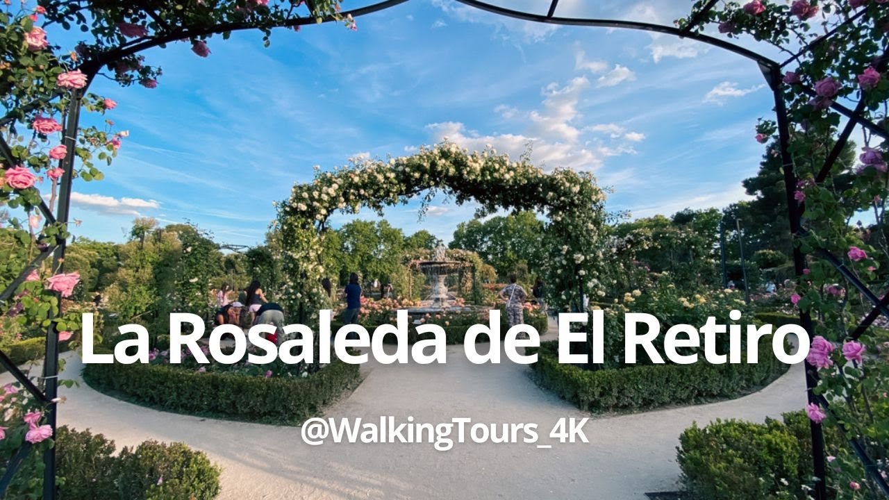 Madrid Walking Tour: La Rosaleda de El Retiro I 4K | 🇪🇸🌹🌹🌹