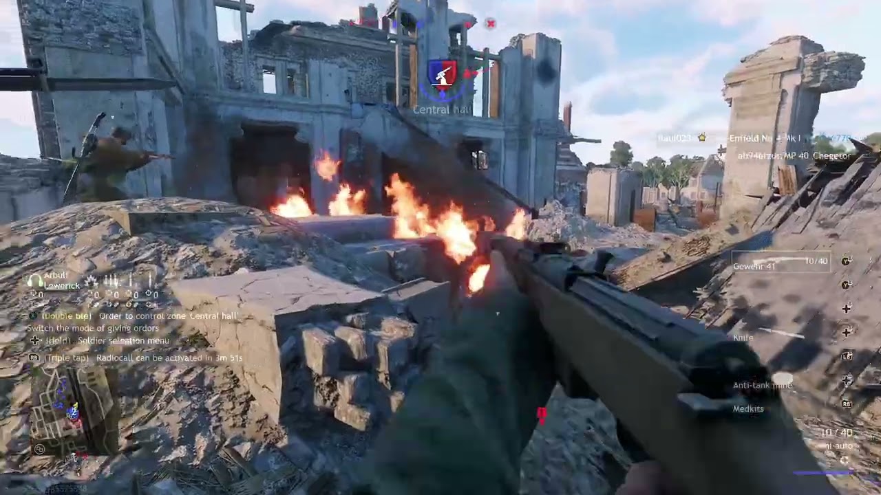 Enlisted gameplay: Gare de Saint-Lo North(invasion). Xbox X 1080p 60fps