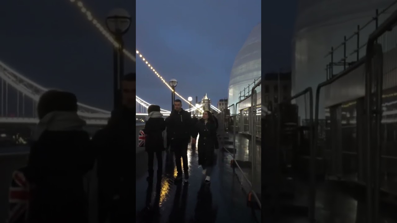 Relaxing London Night Walk | Queen’s Walk to Tower Bridge Ambience