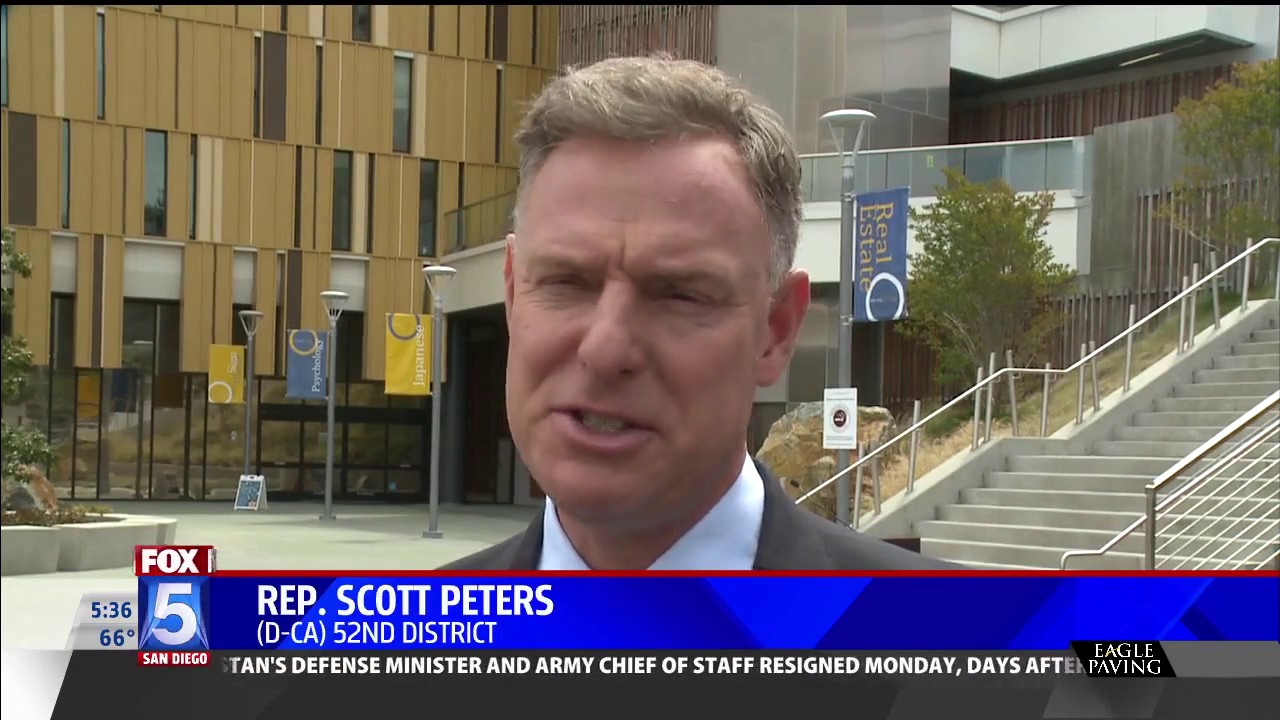 KSWB-SD: Peters Introduces Education Bill at Mesa College