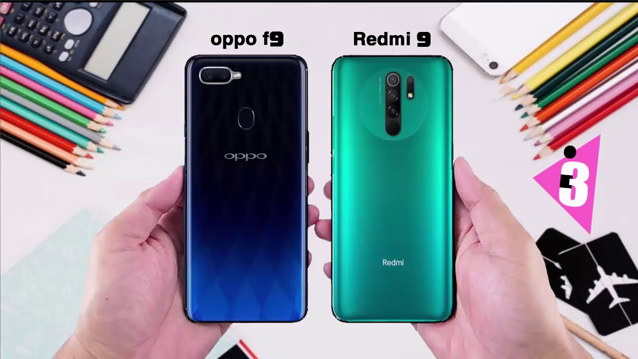 مقارنه بين ريدمي 9 واوبو اف | redmi 9 vs oppo f9