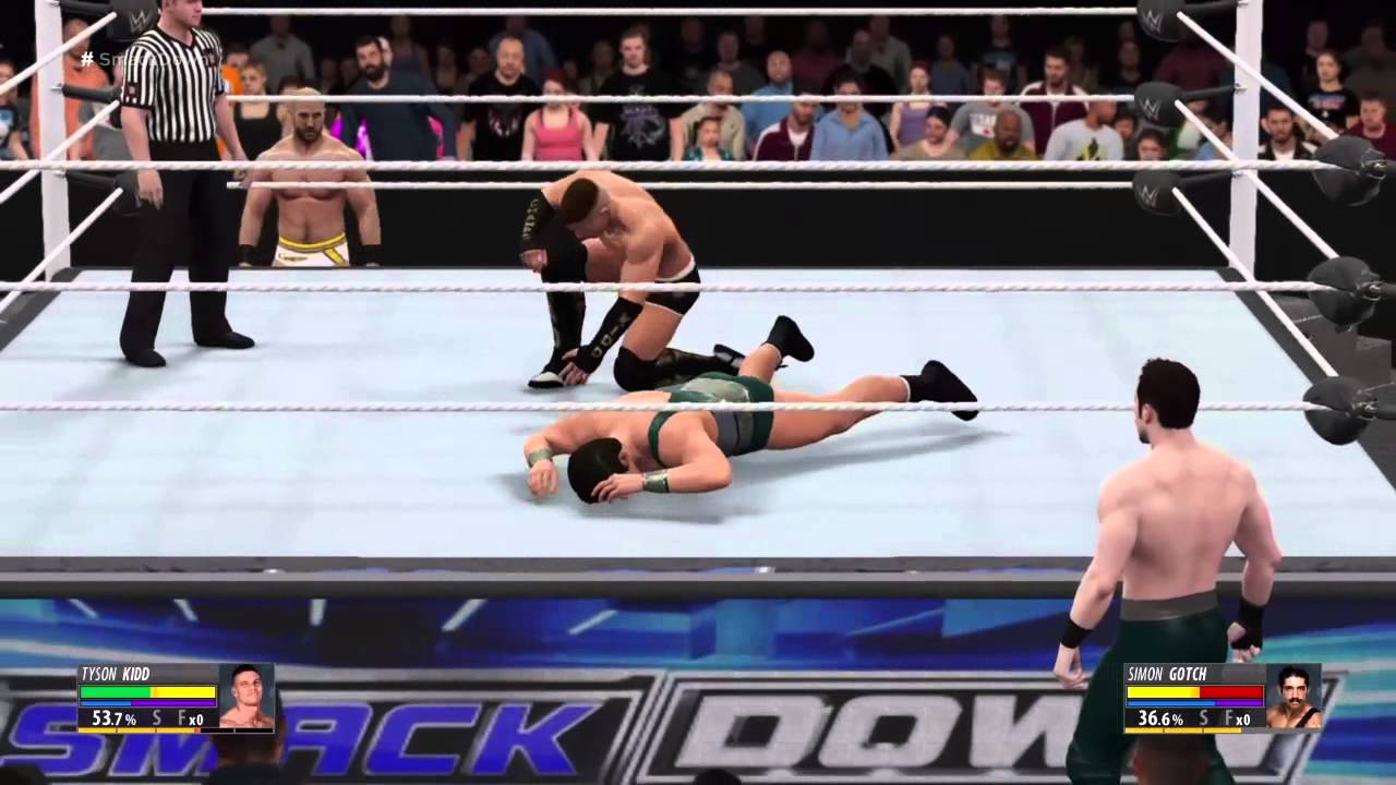 WWE 2K16 PS4: Tyson Kidd vs Simon Gotch.