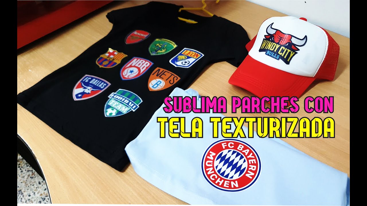 Como hacer parches sublimados con TELA TEXTURIZADA
