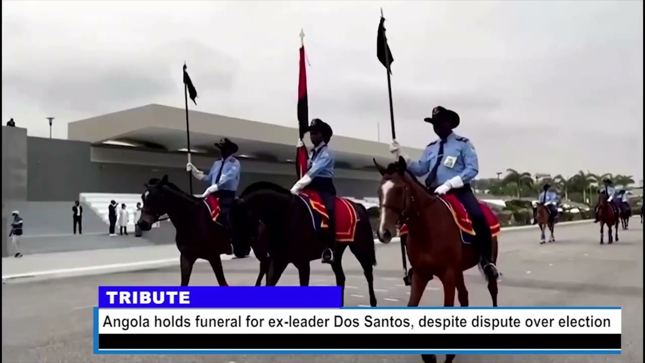 Angola holds funeral for ex-leader Dos Santos, despite dispute over election