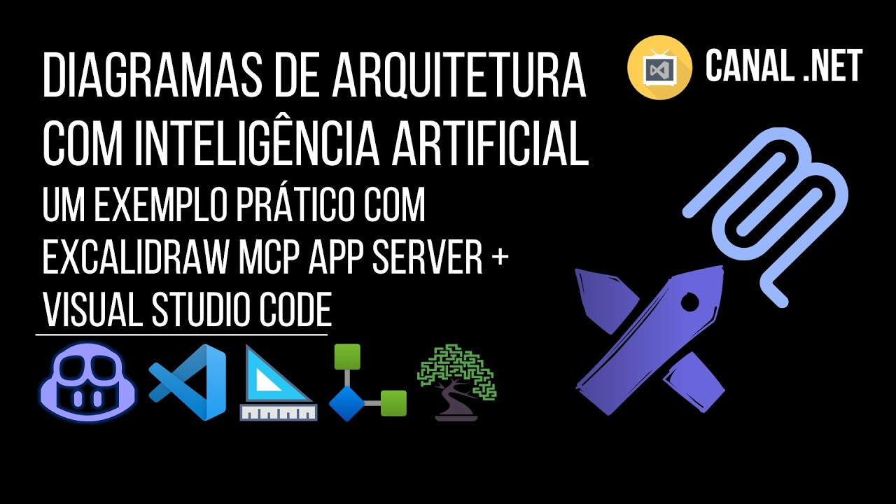 Gerando diagramas de arquitetura com IA: um exemplo com Excalidraw MCP App Server + VS Code