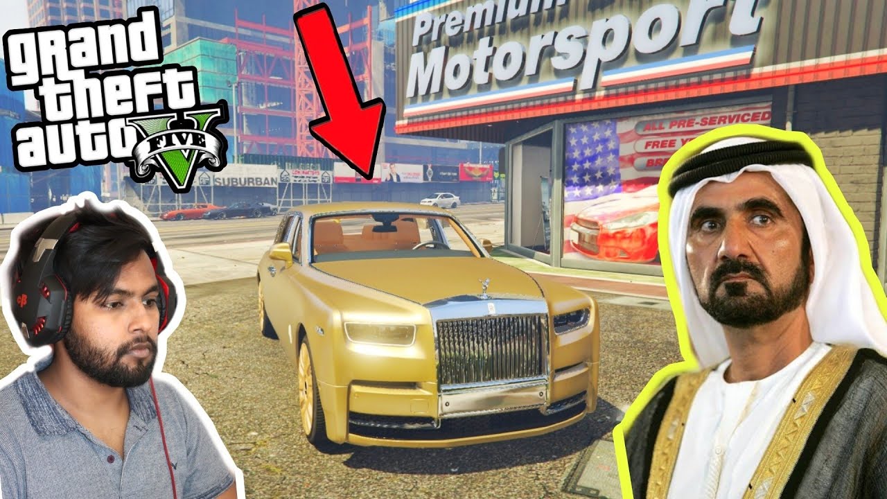 GTA  5 : BUYING ROLLS ROYCE FROM DUBAI PRINCE | BROWN BOY GAMING