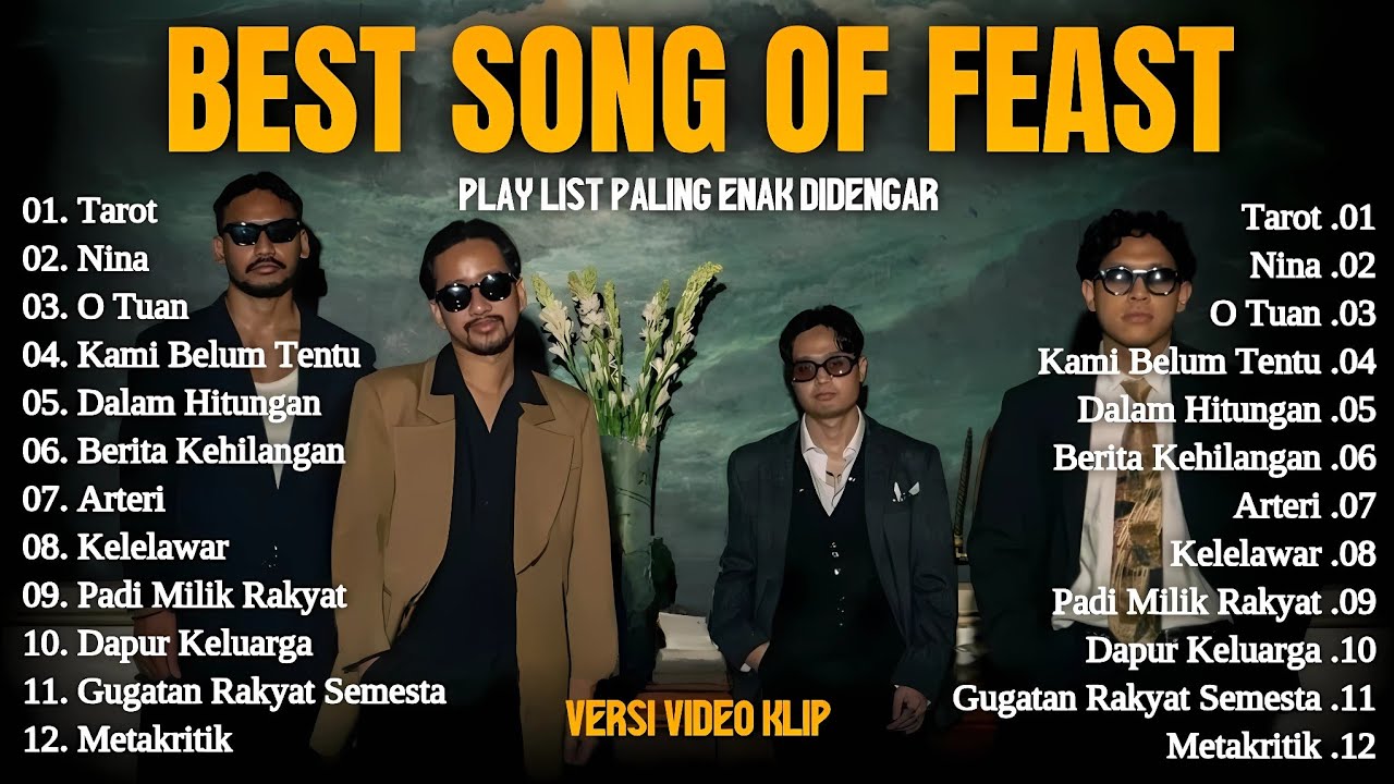 TAROT - Feast Full Album Terbaru || NINA - O TUAN - Playlist Lagu Hits Spotify 2025 - Pop Indonesia