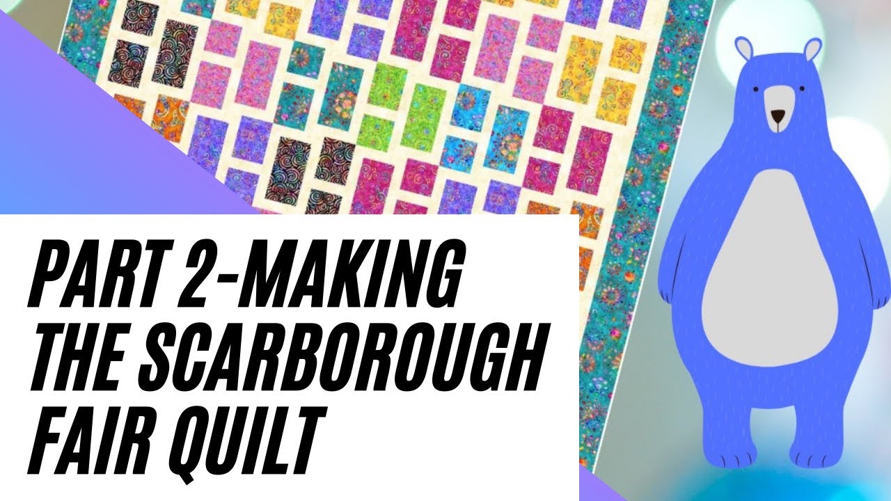 Part 2 -Making the Scarborough Fair Quilt- Cutting out the shapes.