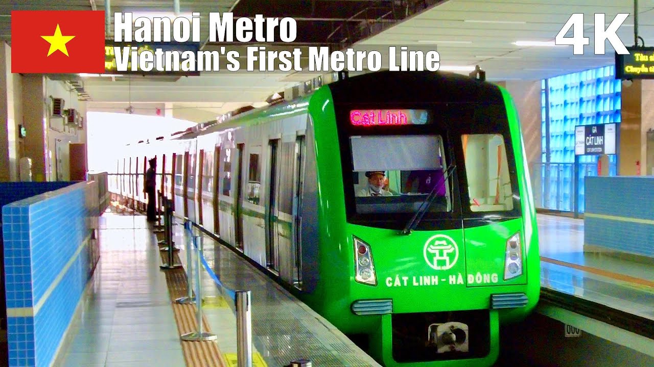 Ride on Vietnam’s First Operational Metro Line in Hanoi 🇻🇳 – Virtual Train Ride [4K]