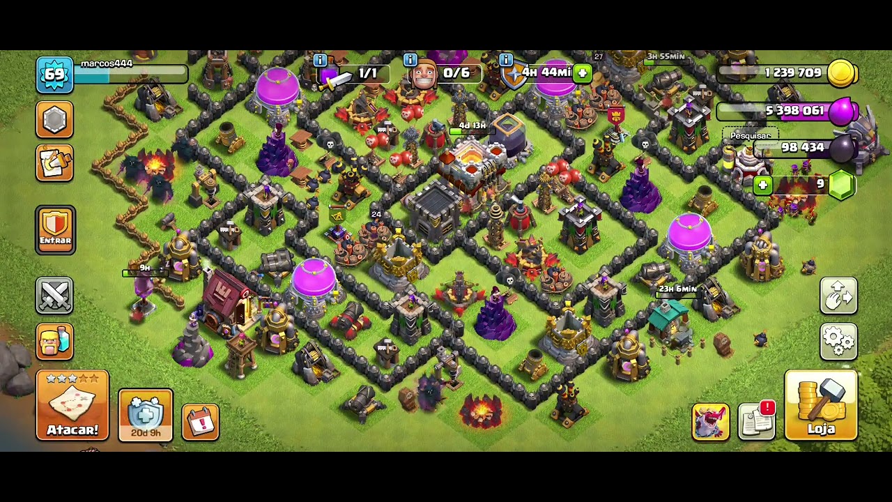 Acompanha eu jogando Clash of Clans partida 39