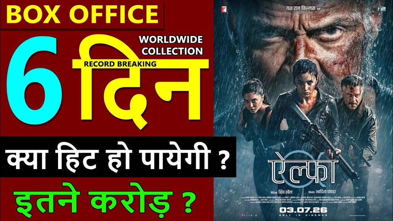 Alpha Day 6 Box Office Collection, alpha total worldwide Collection, alia bhatt, sharvari