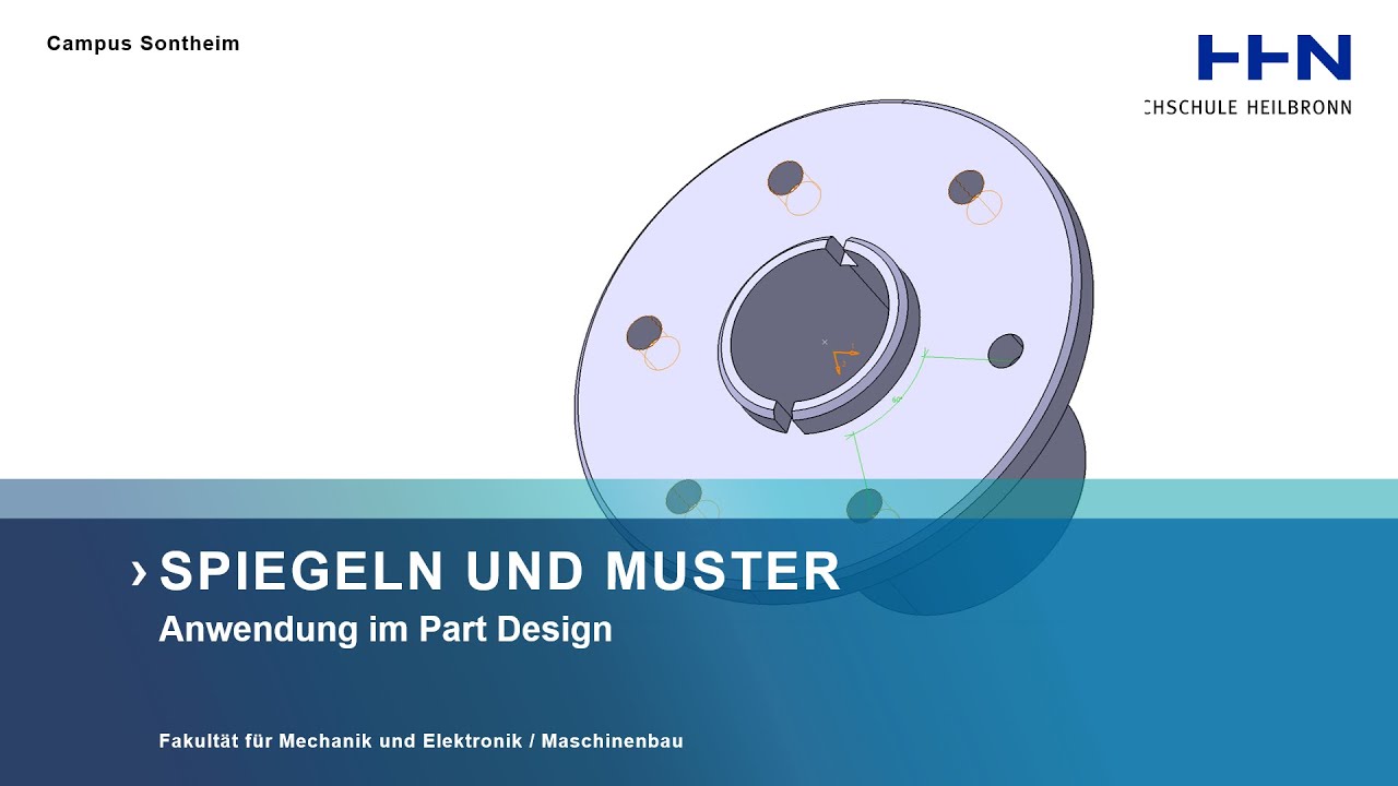 CATIA V5: Spiegeln und Muster (Part Design)