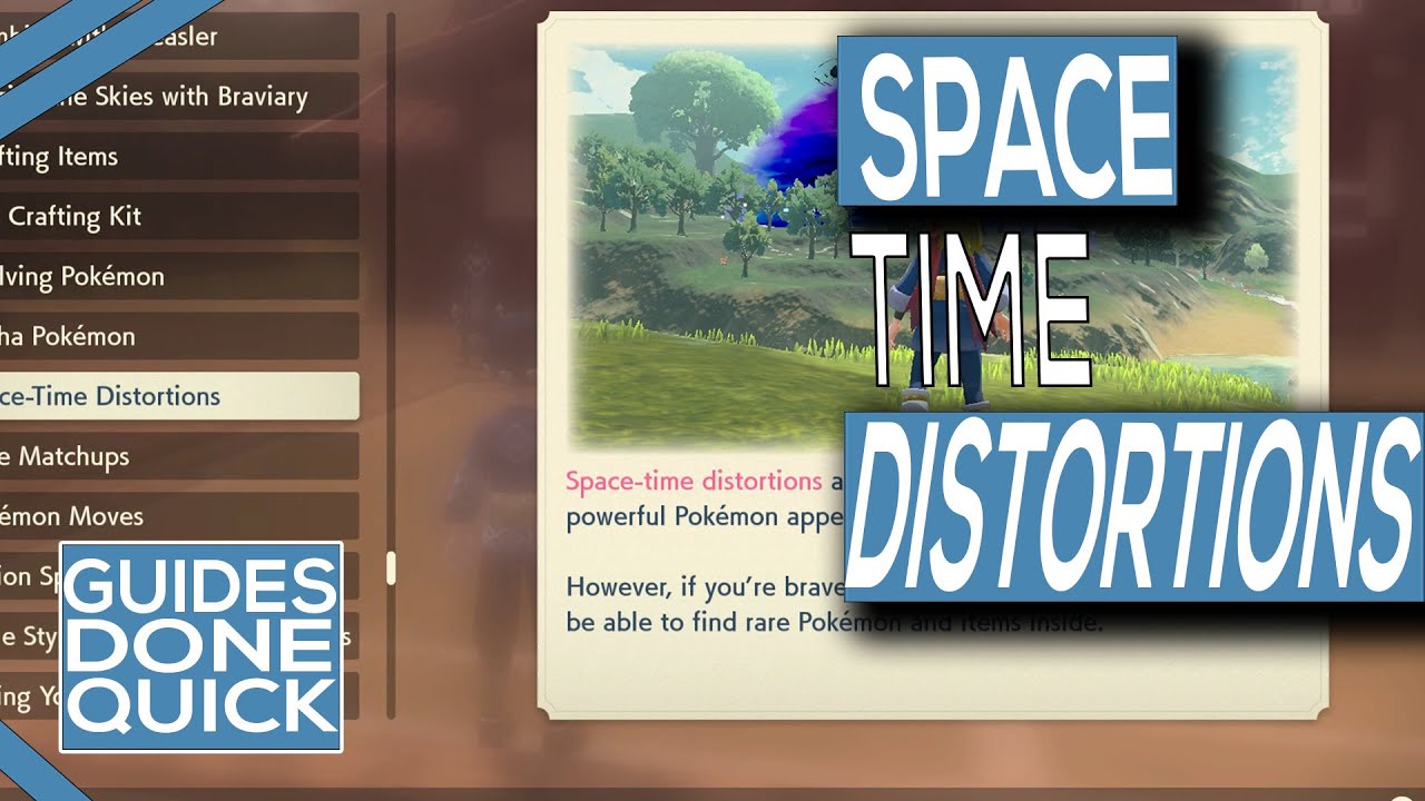 How To Activate Space Time Distortions In Pokemon Legends Arceus