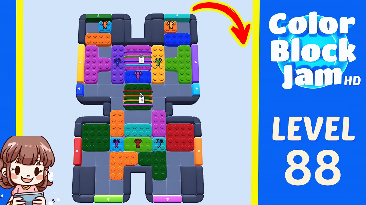 Color Block Jam Level 88 Solution Walkthrough