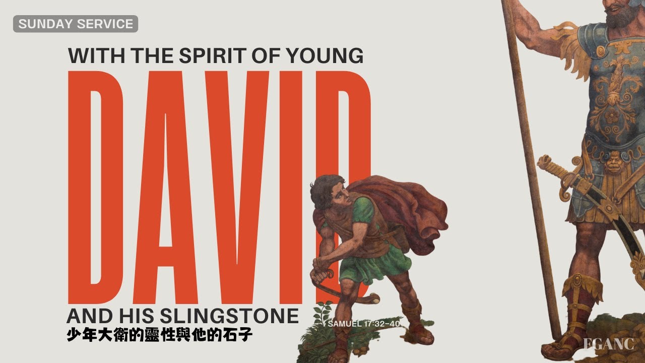 "With the spirit of young David and his slingstone." (1 Samuel 