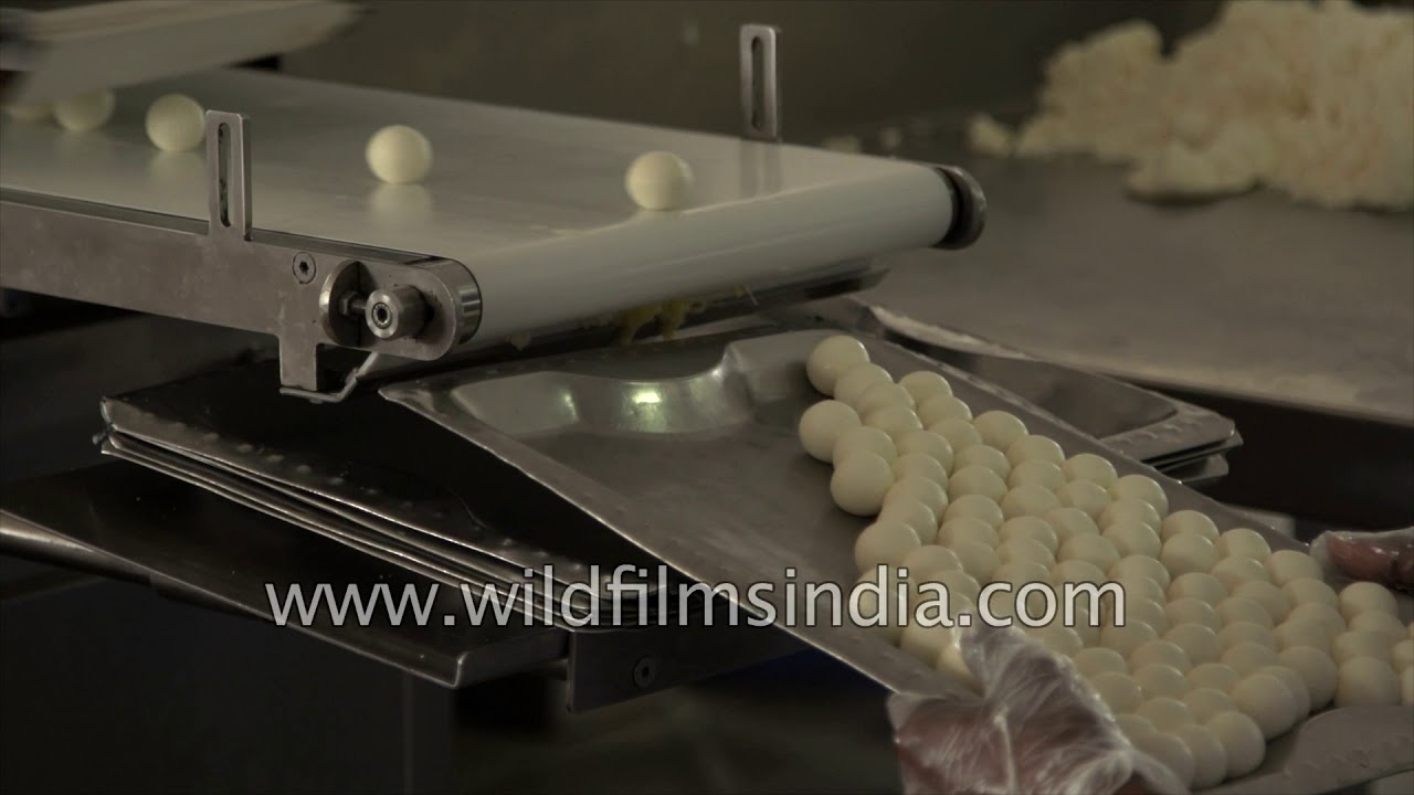 Automatic Roshogolla making machine at KC Das