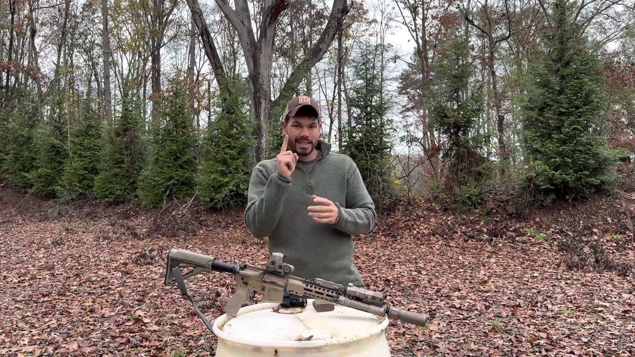 The Dot Gun. Hodge Defense 14.5&rdquo; AR-15 rifle set up. IR Negative Coating model.