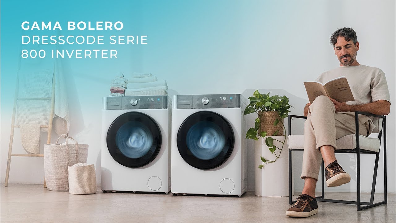 Máquina de lavar roupa - Bolero DressCode 10800 Inverter Steel A