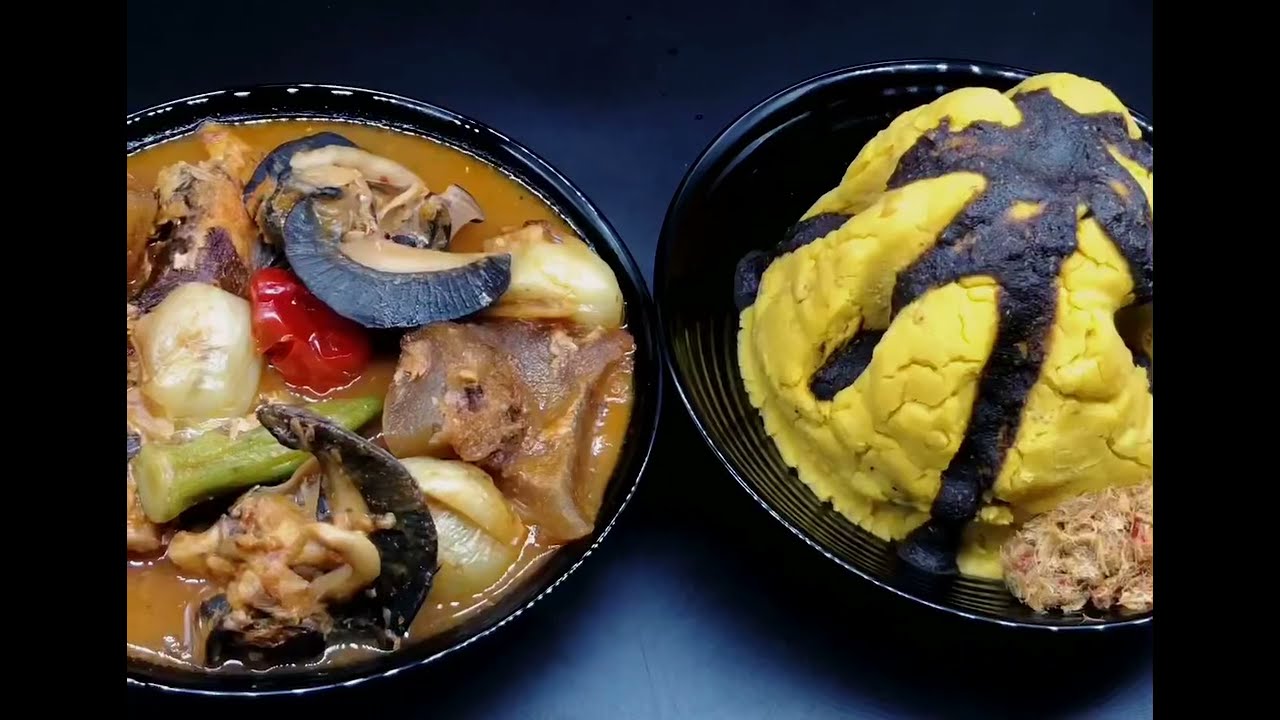 foufou sauce claire en pays Adjoukrou. La recette originale