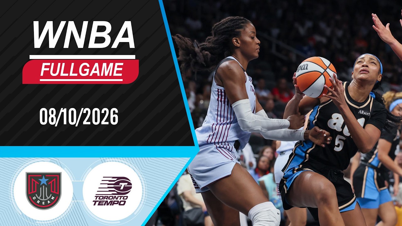 Toronto Tempo против Atlanta Dream: Полная запись матча, 10 июля 2026 г. | WNBA 2026