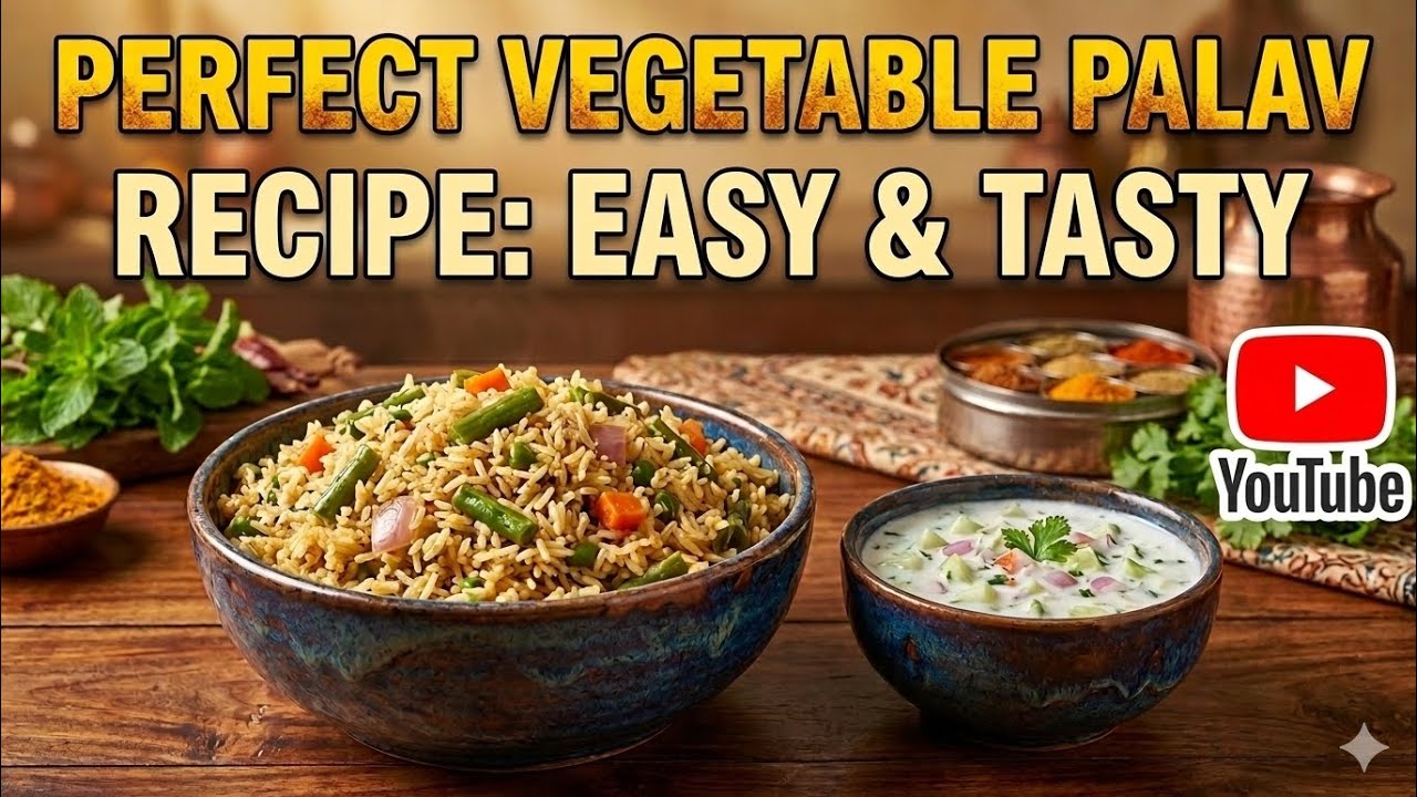 Tasty 🤤 Vegetable palav easy recipe 😋#video#breakfast 