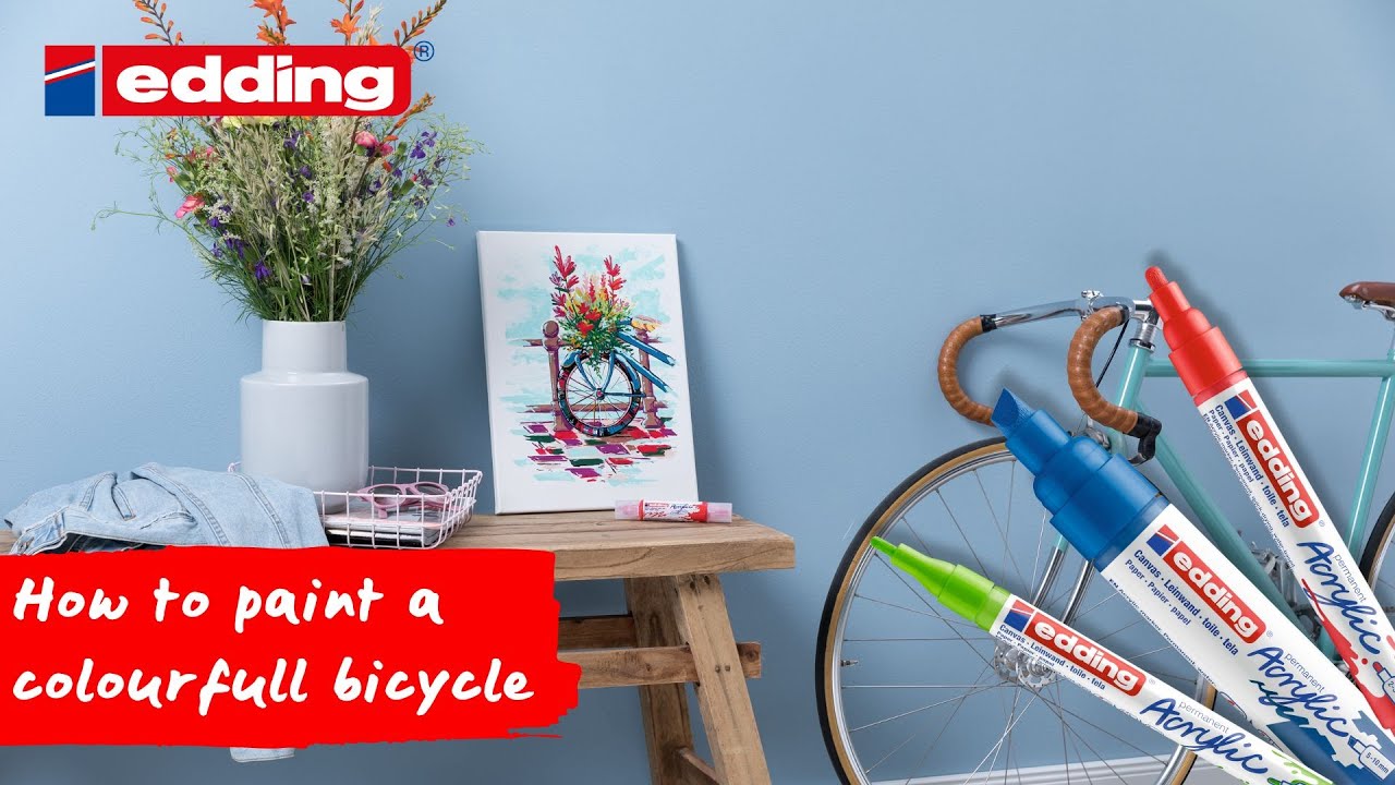 How to paint a bicycle with edding acrylic
