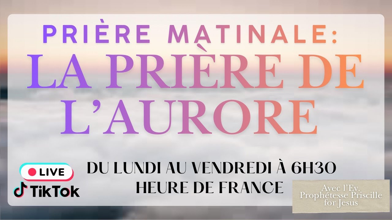 Thème: Reçois ta delivrance au nom de Jesus Christ - La Prière de l'aurore du 16 février 2026