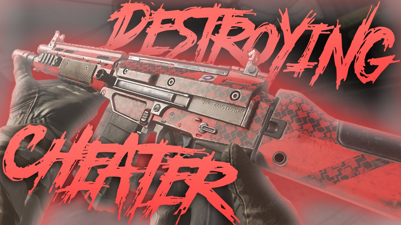 DESTROYING A CHEATER WITH NEW OP DLC ASSAULT RIFLE!