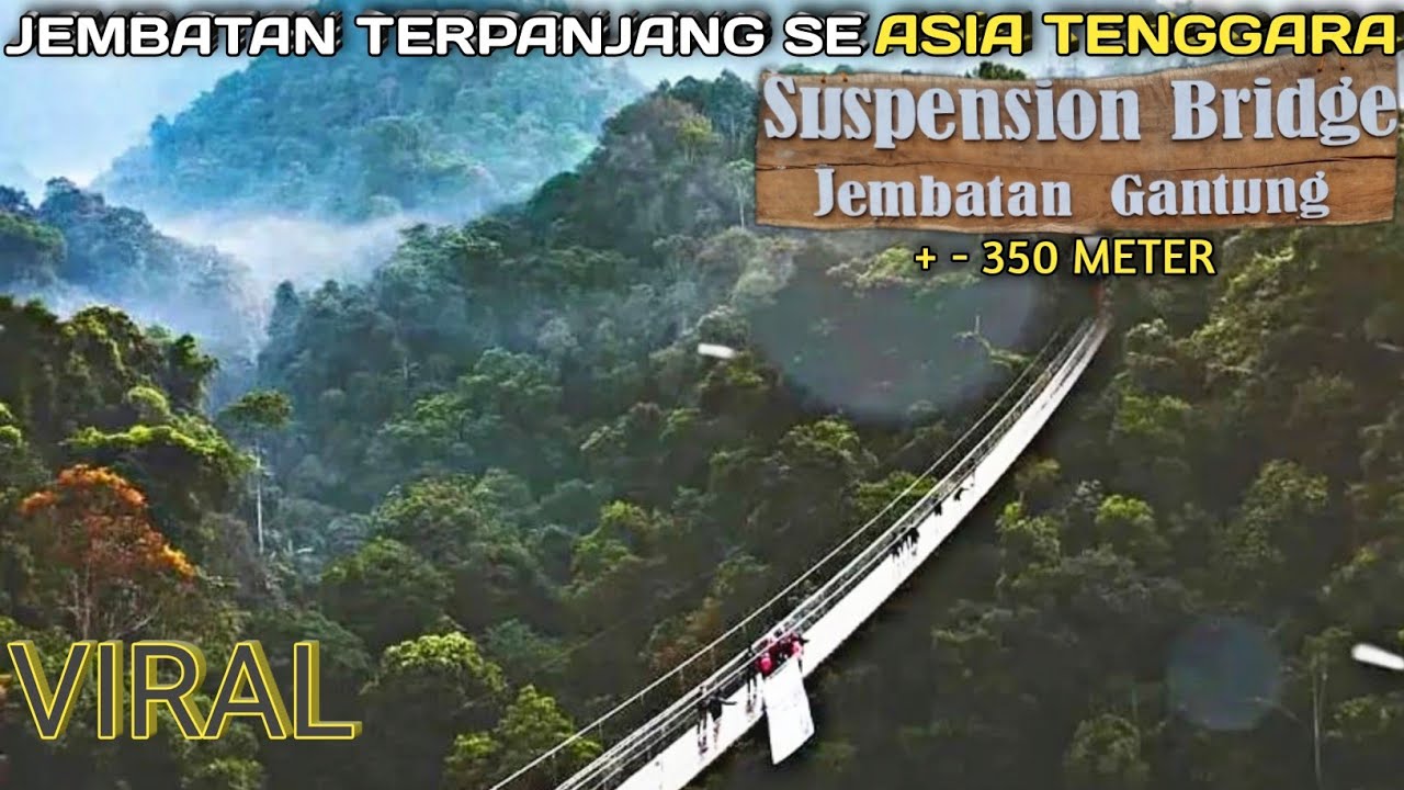 WISATA LAGI VIRAL‼️JEMBATAN GANTUNG KAWAH RENGGANIS CIWIDEY BANDUNG