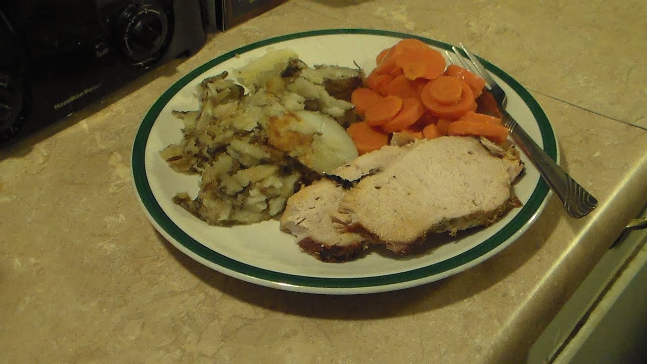 Pork Roast in the Ronco Showtime Rotisserie Oven