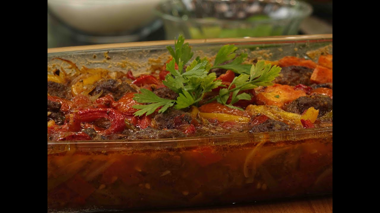 طريقة عمل كفته داود باشا + سلطه  بابا غنوج - مع ابلة منال قناة ست البيت