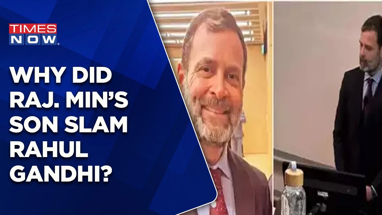 Rajasthan Mantri's Son Attacks Rahul Gandhi | 'Does He Consider Italy As Homeland?' | English News