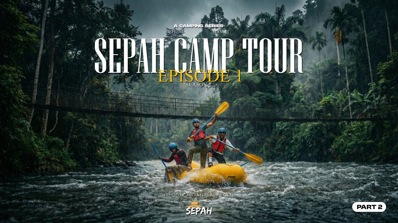 SepahCampTour S2 EP1 PART 2 : Healing Macam Kat Overseas!Glamping Depan Kinabalu & Layan Buah Tarap.