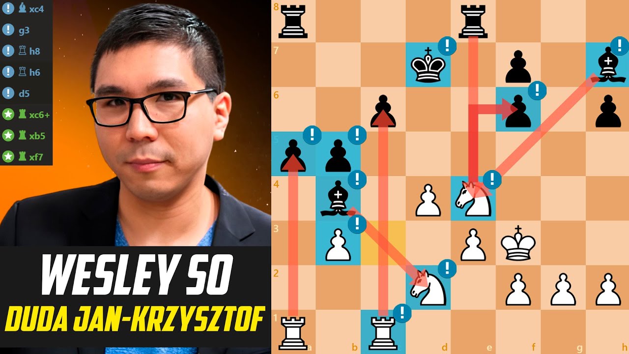 ♟️Wesley So STUNS Jan-Krzysztof Duda!                                                [Stockfish 17]