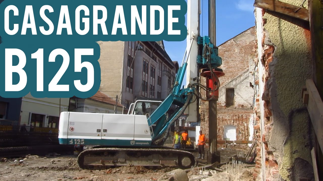 Casagrande B125 Hydraulic Piling Rig at work