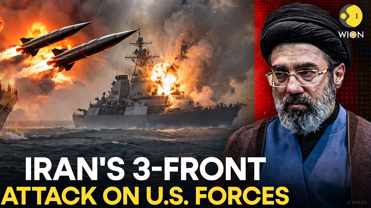 US-Iran War LIVE: Tehran's Destructive 3-Front Attack Against US Forces On Air, Land & Sea Explained