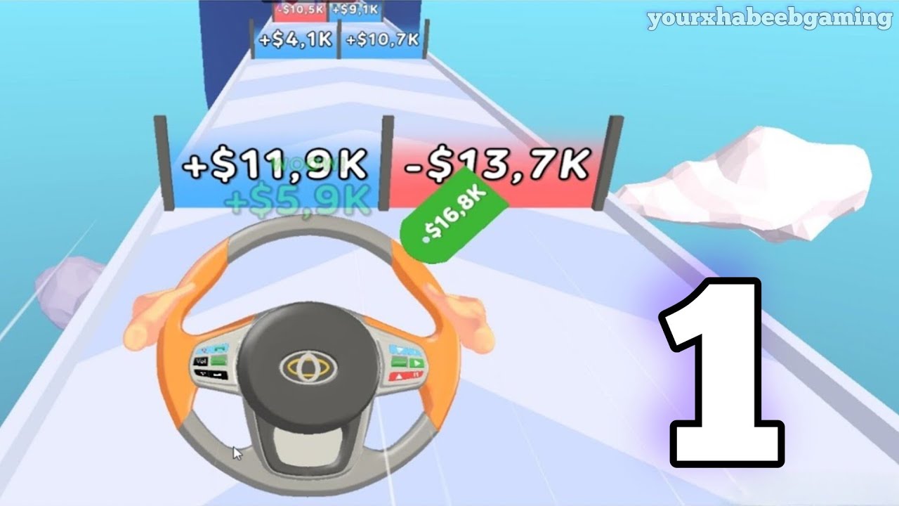 Steering Wheel Evolution - Gameplay Walkthrough Part 1 Max Level Steering Wheel Car (iOS,Android)