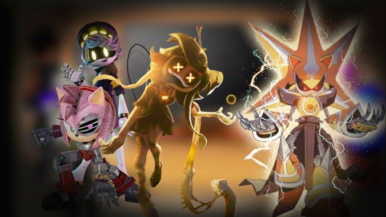 MURDER DRONES, RUSTY ROSE Y SONIC DEL CAOS REACCIONAN A METAL SONIC ( REACCIÓN 1#)