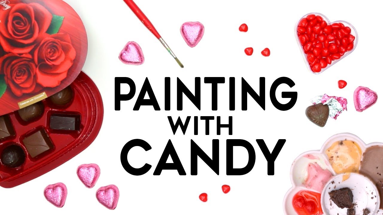 Painting with Valentine's Day Candy