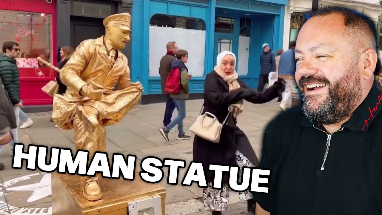 Human Statue and Mannequin Prank 😂💃😂 REACTION | OFFICE BLOKES REACT!!
